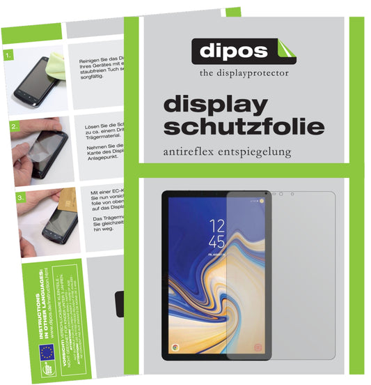 2x Schutzfolie matt für Samsung Galaxy Tab S4 Display-Schutzfolie