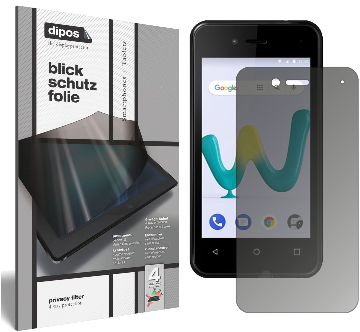 Blickschutzfolie für Wiko Sunny 3 Mini matt Schutzfolie Privacy