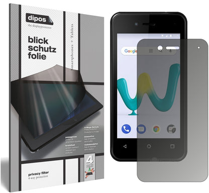 Blickschutzfolie für Wiko Sunny 3 Mini matt Schutzfolie Privacy