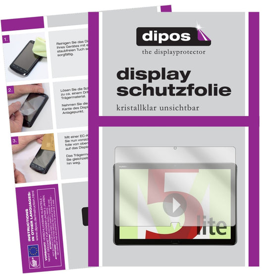2x Screen Protector for Huawei MediaPad M5 Lite Protection Crystal Clear dipos