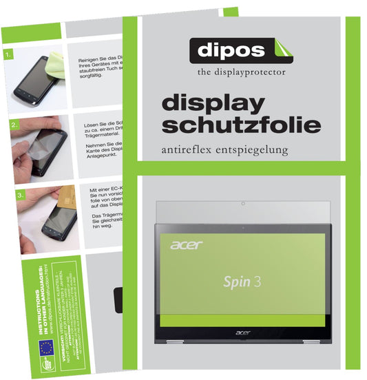 2x Screen Protector for Acer Spin 3 SP314-51-34CD Protection Anti Glare dipos
