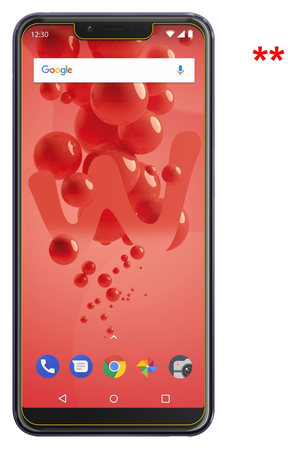 Privatsphäre-Schutz durch Sichtschutz-Folie passend zugeschnitten für Wiko View2 Go