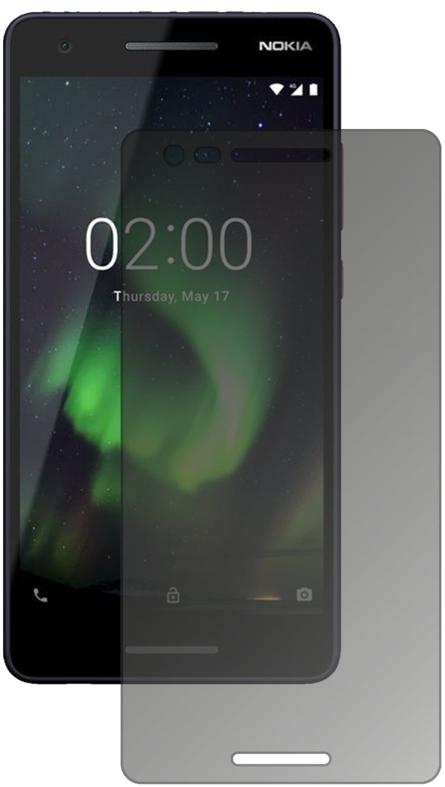 Blickschutzfolie für Nokia 46024 matt Schutzfolie Privacy