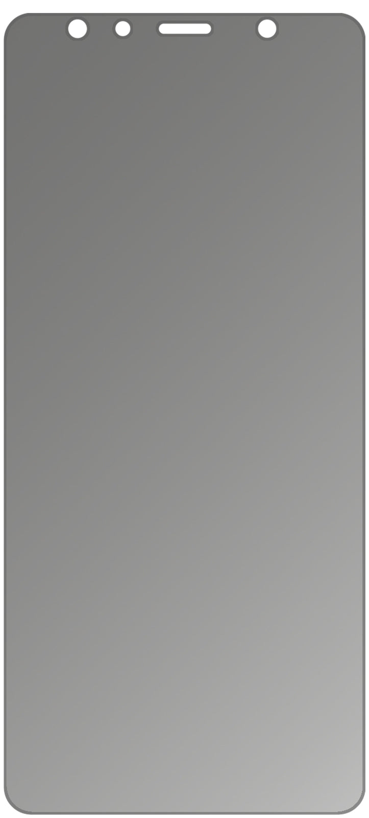 Blickschutzfolie für Samsung Galaxy A7 (2018) matt Schutzfolie Privacy