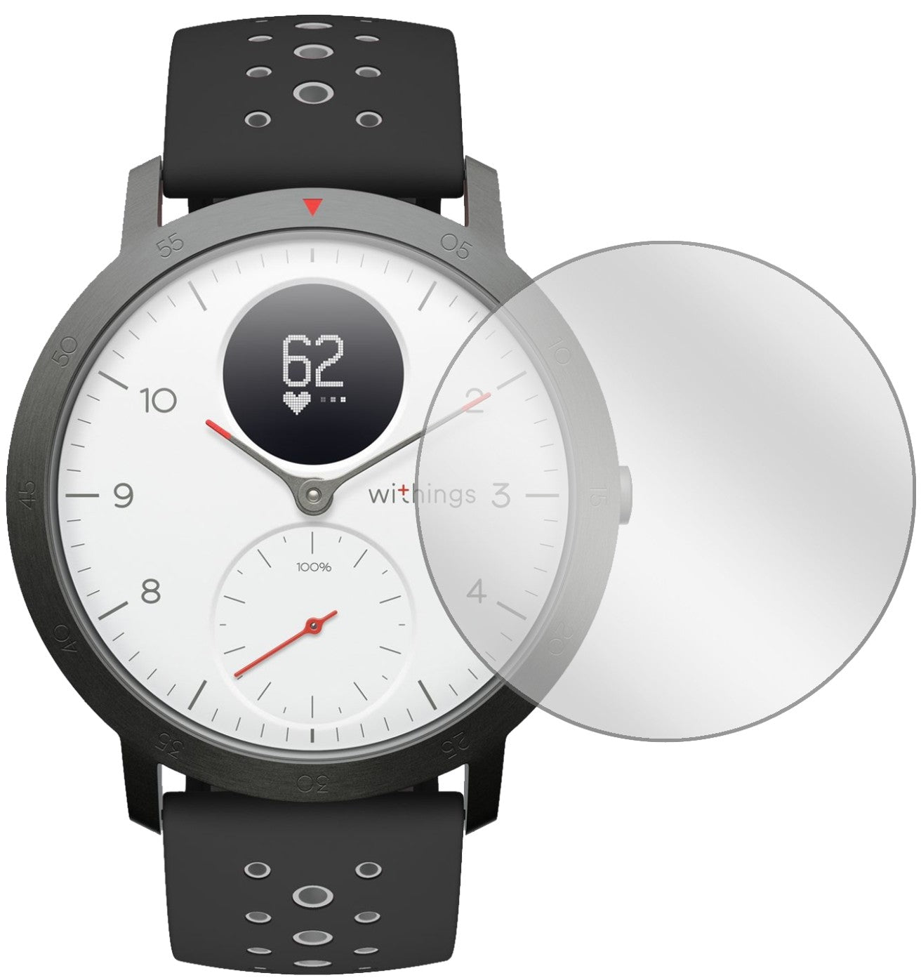 6x Schutzfolie klar für Withings Steel Hr Sport Display-Schutzfolie