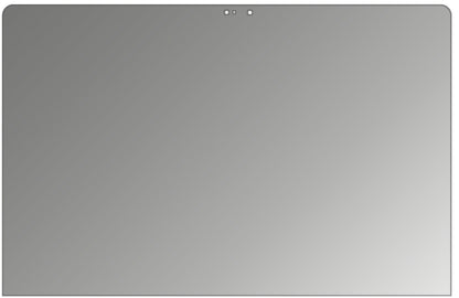 AppleMacBook Pro 13 Zoll 2018 mit aufgebrachtem dipos Displayschutz, der seitliche Einblicke blockiert