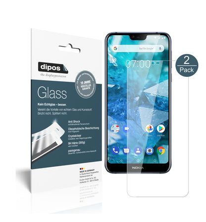 Klare Displayschutzfolie von dipos passend für Nokia 46029, 9H kratzfest und blasenfrei montiert