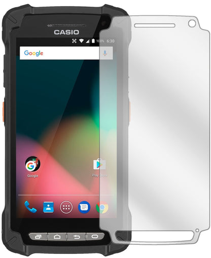 CasioIT-G400 mit aufgebrachter dipos Displayschutzfolie, glasklare Darstellung ohne Einschränkungen