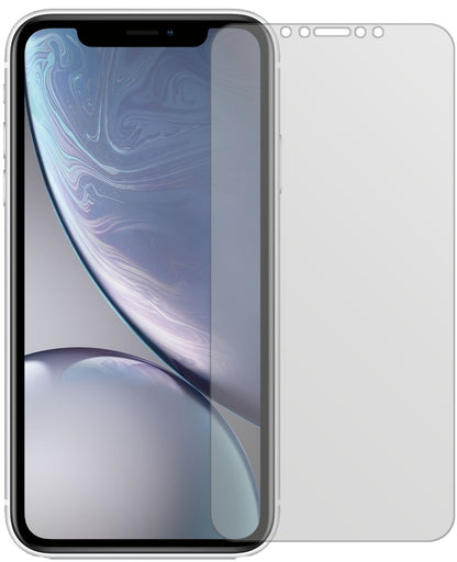 AppleiPhone XR mit aufgebrachter dipos Displayschutzfolie, die lästige Fingerabdrücke minimiert