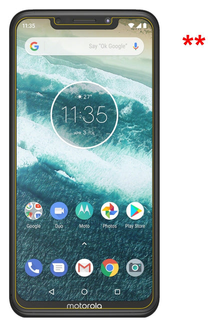 Dünne und klare Folie passend zugeschnitten für Motorola One Power
