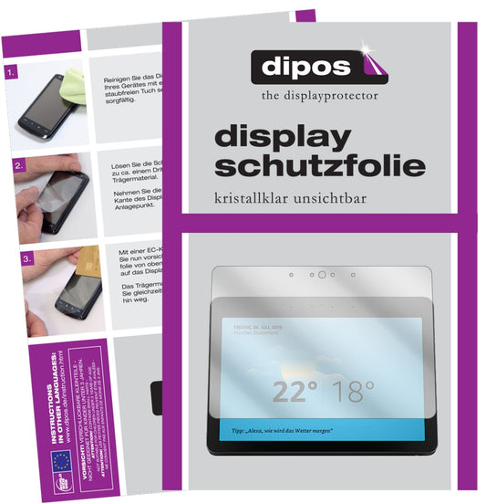 2x Screen Protector for Amazon Echo Show 2. Gen Protection Crystal Clear dipos
