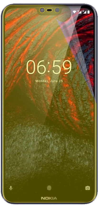 3x Screen Protector for Nokia 6.1 Plus Protective Film covers 100% dipos Flex