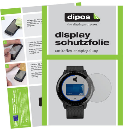 6x Screen Protector for Garmin Vivoactive 3 Music Protection Anti Glare dipos