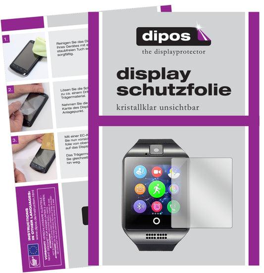 6x Schutzfolie klar für InterActive SmartWatch Q18 Display-Schutzfolie