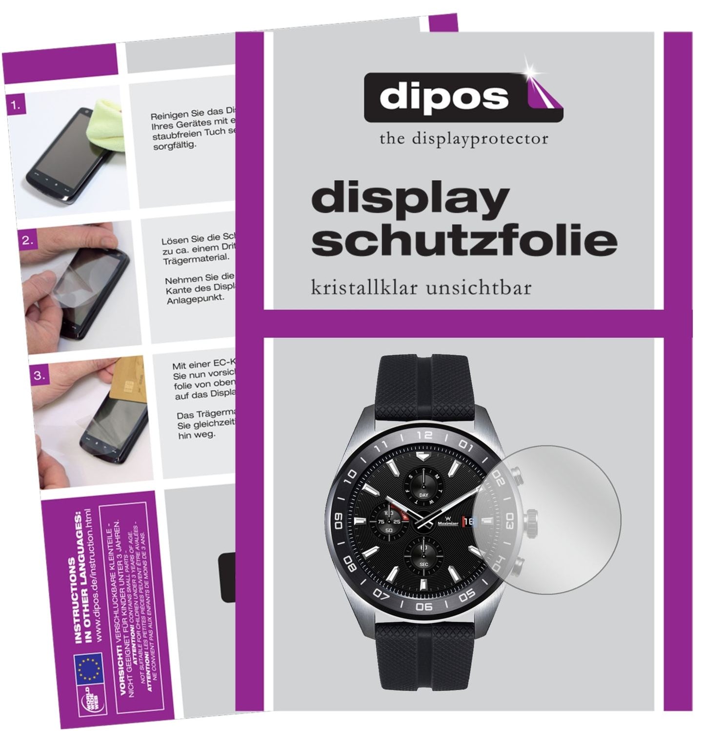 6x Screen Protector for LG Watch W7 Protection Crystal Clear dipos
