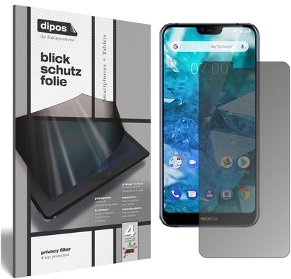 Blickschutzfolie für Nokia 7.1 Plus matt Schutzfolie Privacy