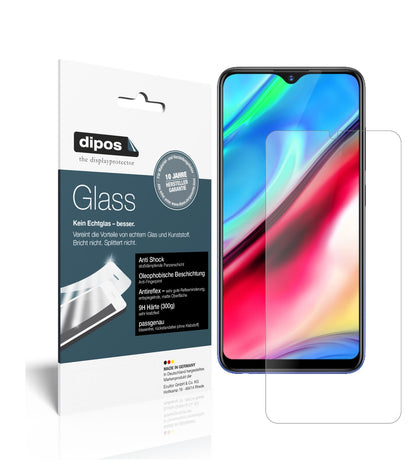 Matte Displayschutzfolie von dipos passend für Vivo Y93, 9H kratzfest und blasenfrei montiert