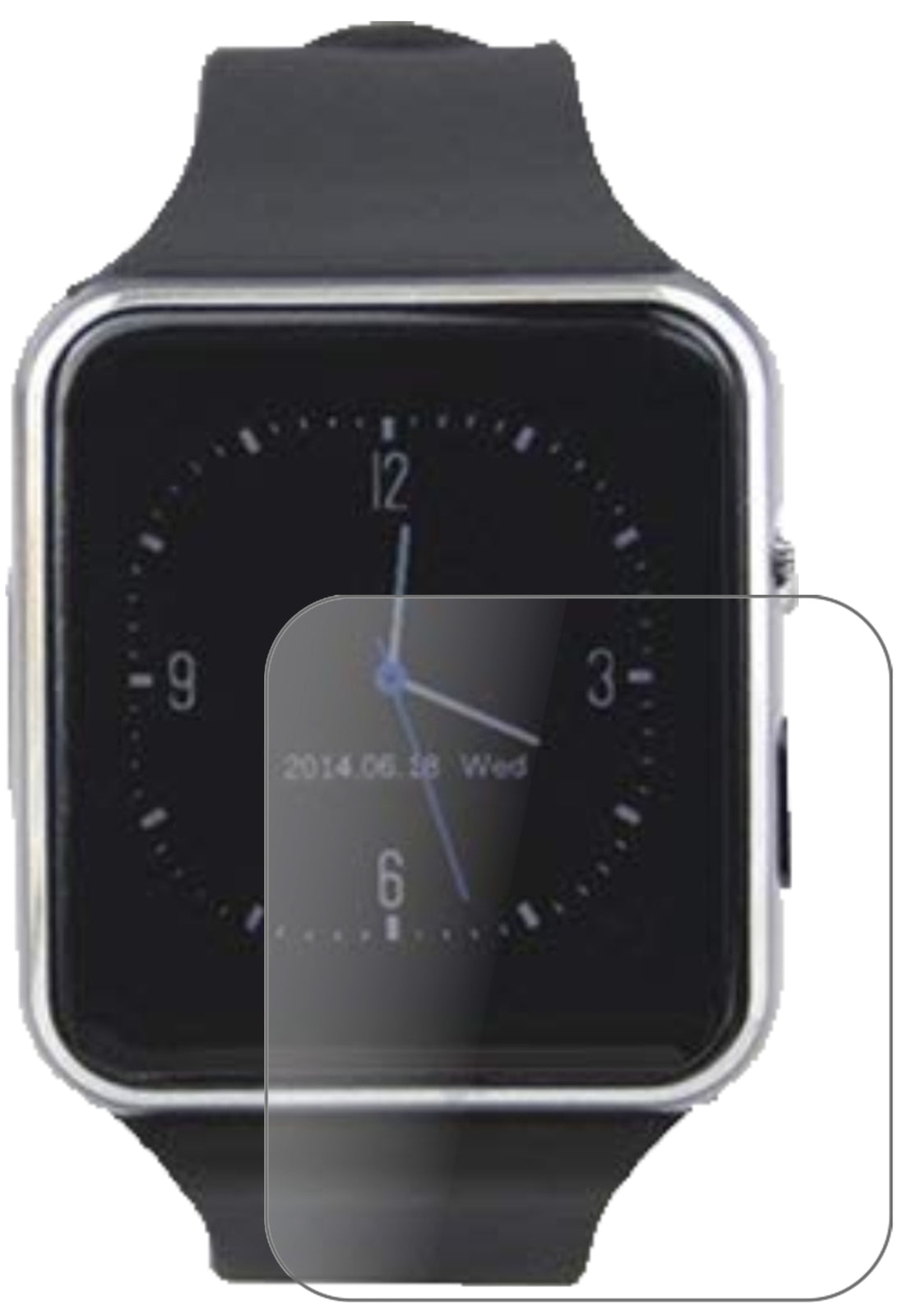 2x 9H Schutzfolie matt für Tagobee TB01 Smartwatch Panzerfolie