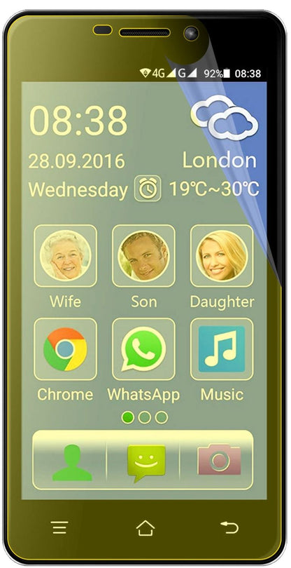 3x Screen Protector for Switel eSmart M2 Protective Film covers 100% dipos Flex