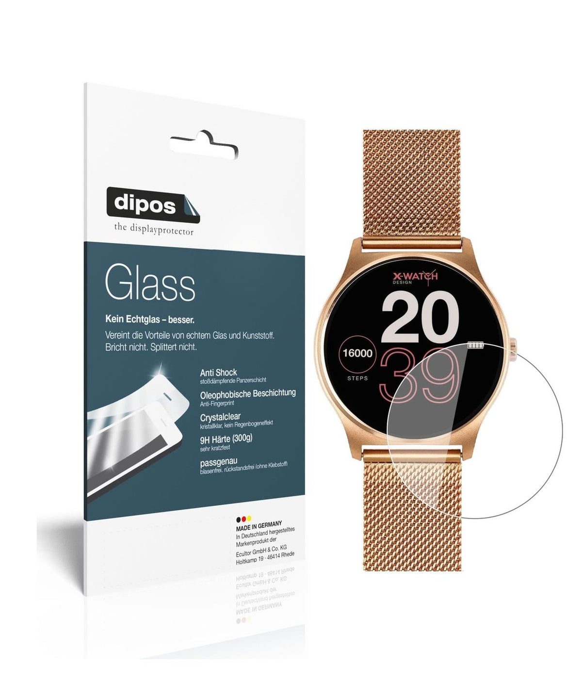2x 9H Clear Screen Protector for Joli XW Pro Smartwatch – Shatterproof, Crystal Clear