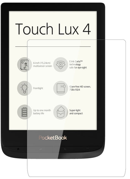 2x Screen Protector for PocketBook Touch Lux 4 Flexible Glass 9H dipos