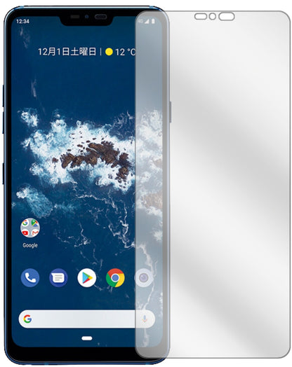 LGX5 Android One mit aufgebrachter dipos Displayschutzfolie, glasklare Darstellung ohne Einschränkungen