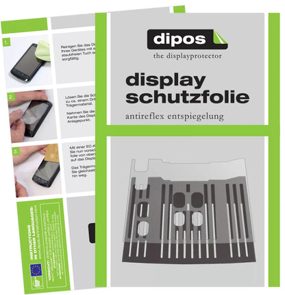 2x Schutzfolie matt für DeLonghi Dinamica ECAM 350.15.B Tropfblech Display-Schutzfolie