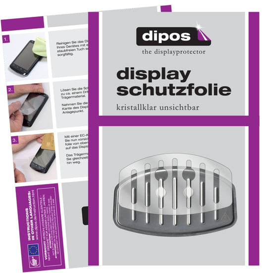 2x Schutzfolie klar für Krups EA 8108 Tropfblech Display-Schutzfolie