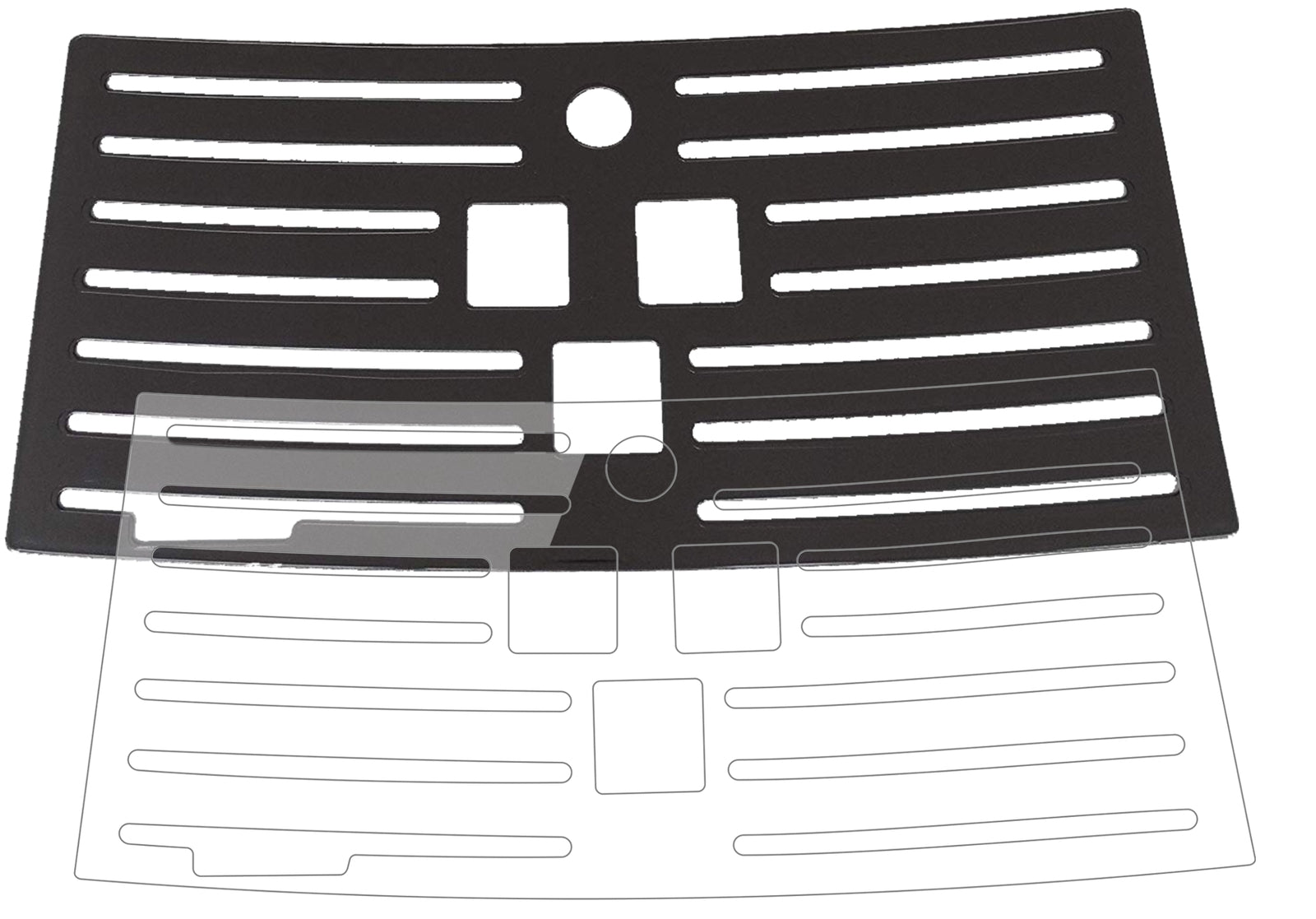 PhilipsHD8847/10 Tropfblech mit aufgebrachter dipos Flex Schutzfolie, glasklare Darstellung ohne Einschränkungen