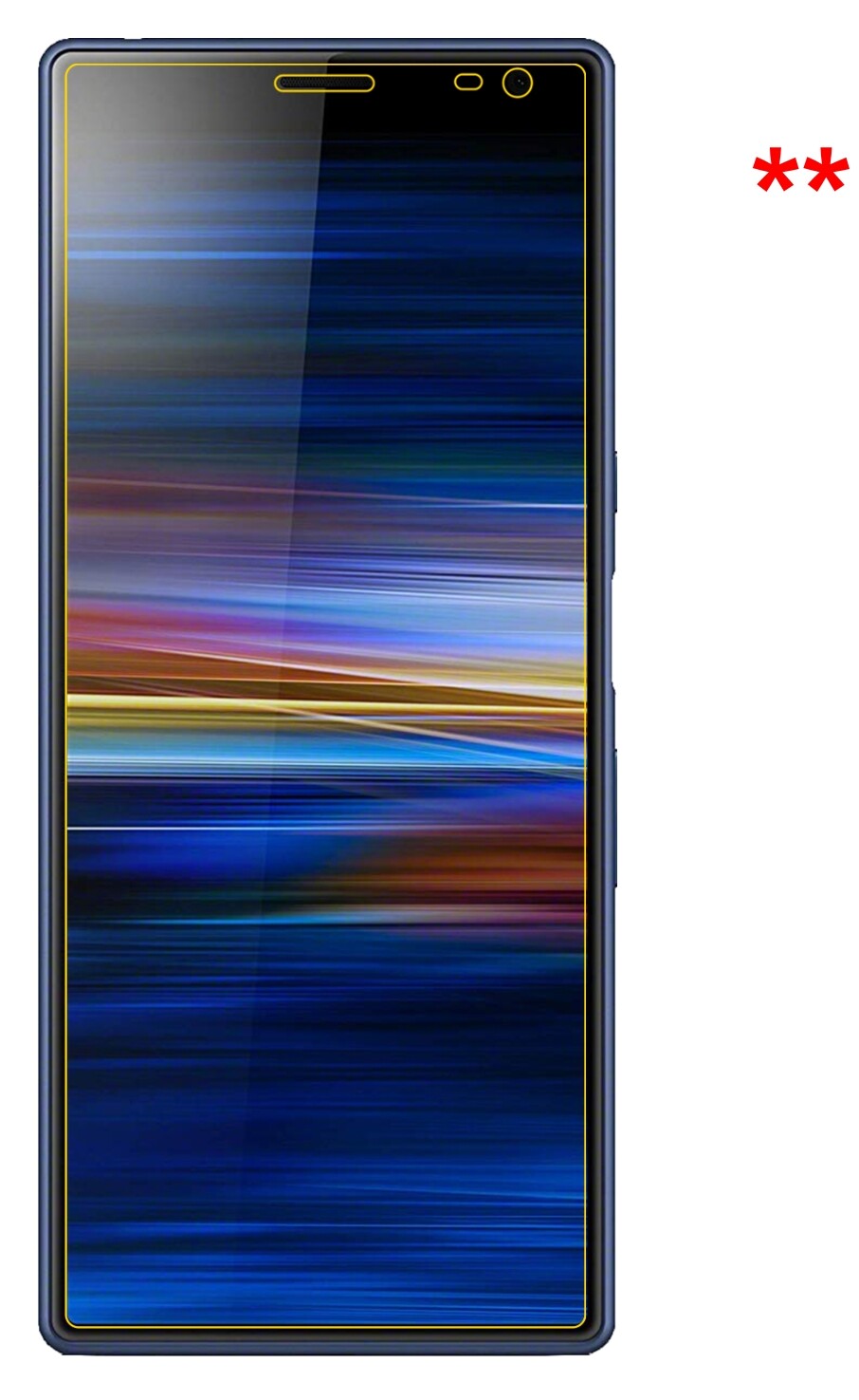 Privatsphäre-Schutz durch Sichtschutz-Folie passend zugeschnitten für Sony Xperia 10 Plus