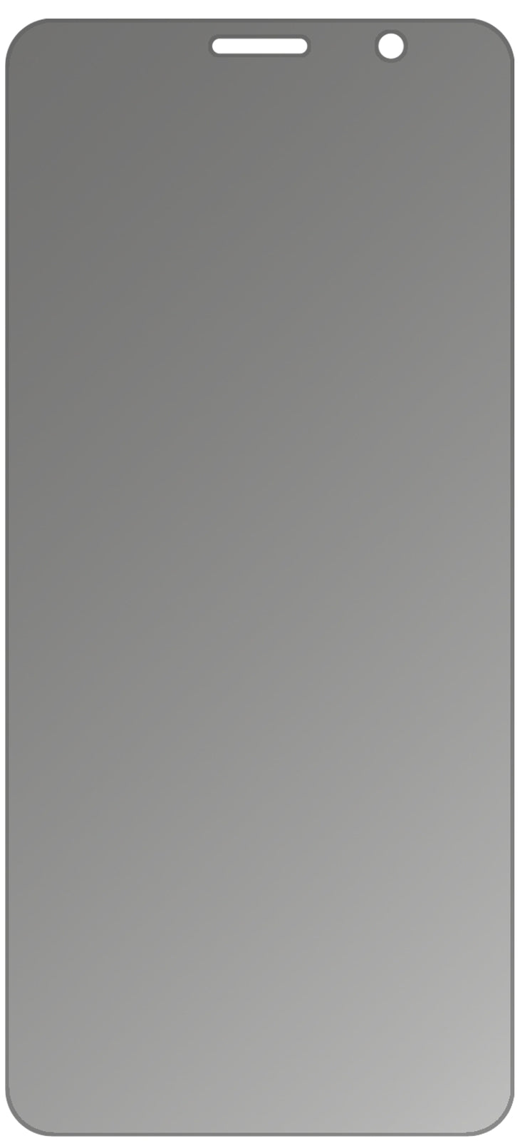 Blickschutzfolie für Alcatel 1C (2019) matt Schutzfolie Privacy