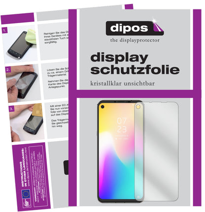 Klare Displayschutzfolie von dipos passend für Hisense Infinity U30, präziser Zuschnitt und blasenfrei montiert