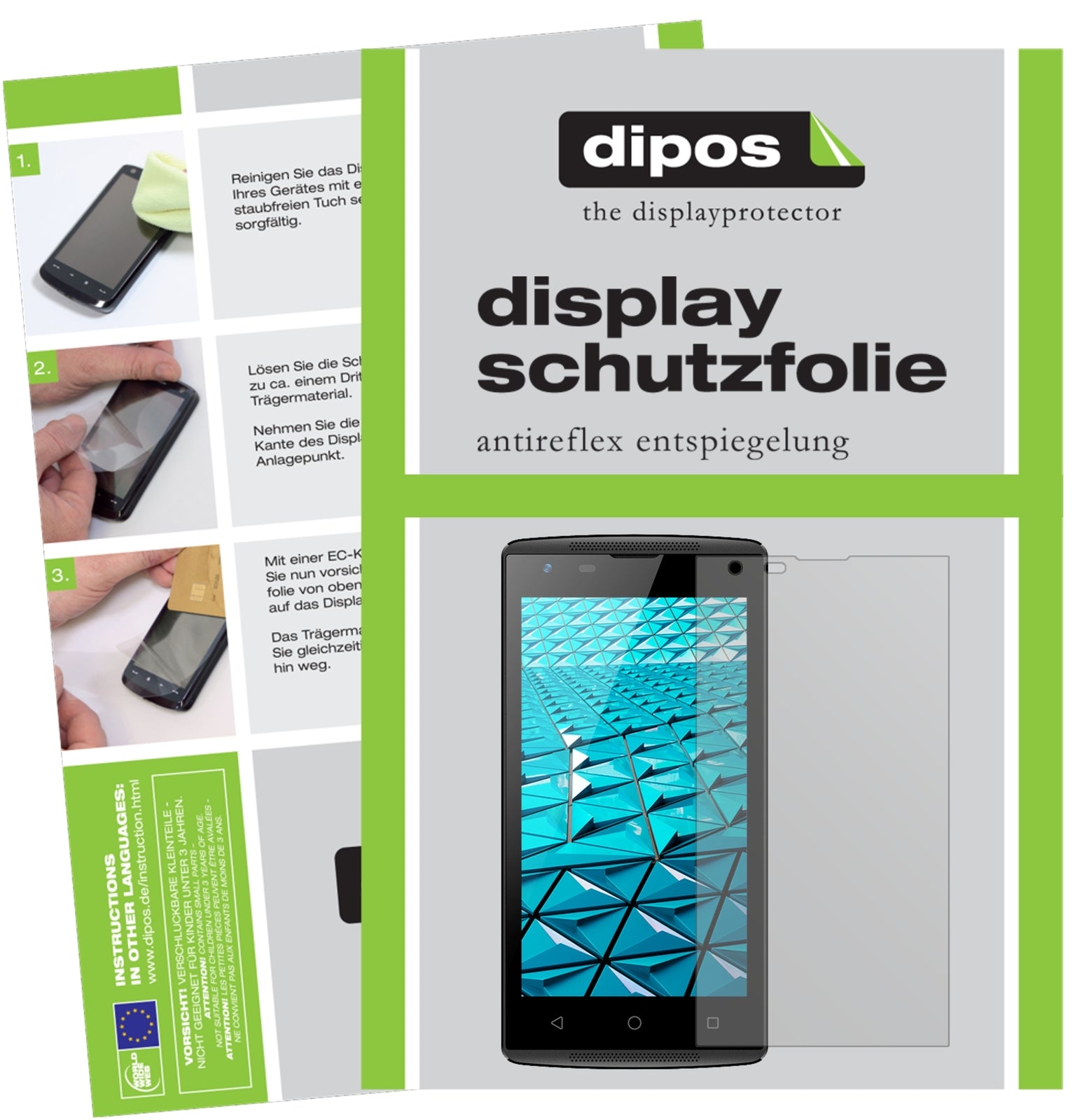 Matte Displayschutzfolie von dipos passend für Haier Alpha A1, präziser Zuschnitt und blasenfrei montiert