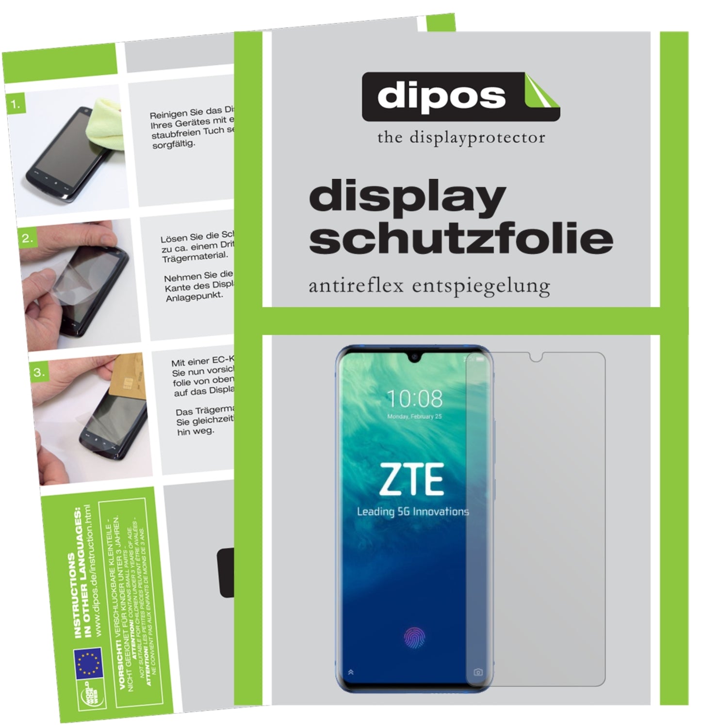 6x Schutzfolie matt für Axon 10 Pro Display-Schutzfolie