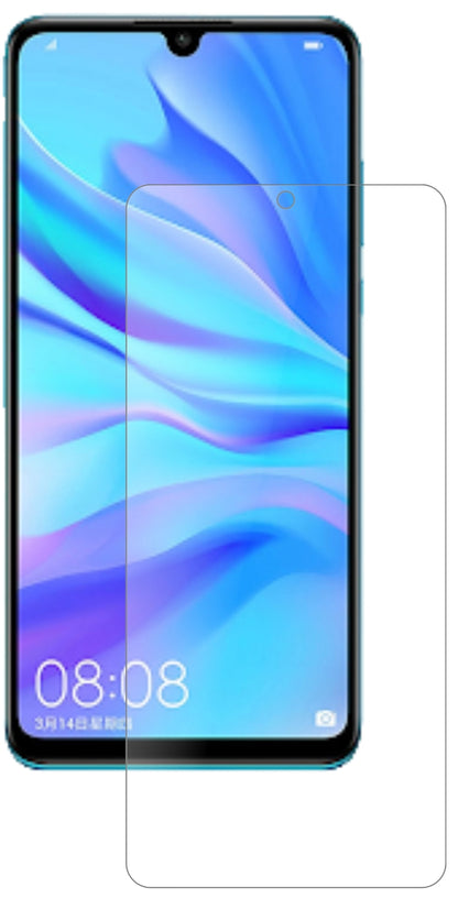 HuaweiP30 Lite mit aufgebrachter dipos Panzerfolie, die lästige Fingerabdrücke minimiert
