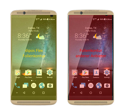 3x Full Cover Screen Protector for ZTE Axon 7 mini – Covers Curved Edges | dipos