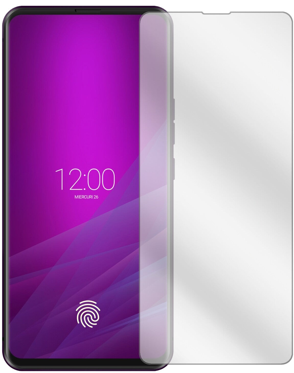 AllviewSoul X6 Xtreme mit aufgebrachter dipos Displayschutzfolie, glasklare Darstellung ohne Einschränkungen