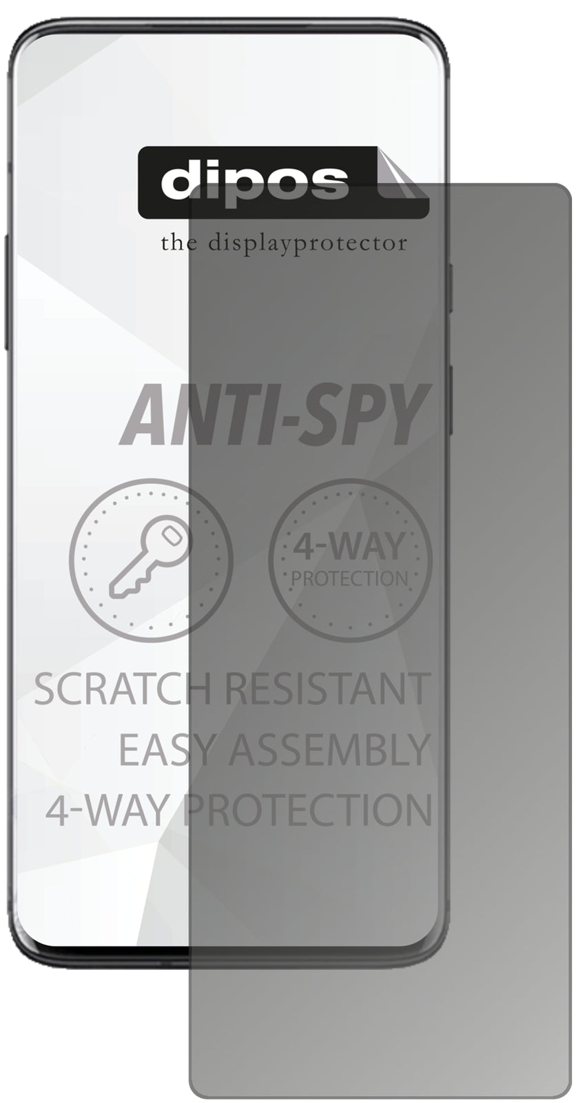 Blickschutzfolie für OnePlus 7 Pro matt Schutzfolie Privacy
