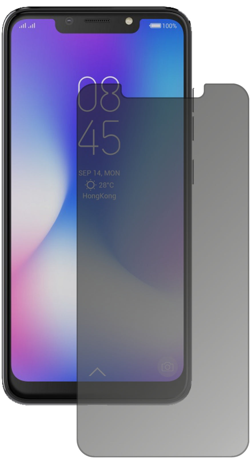 Blickschutzfolie für Tecno Camon 11 Pro matt Schutzfolie Privacy