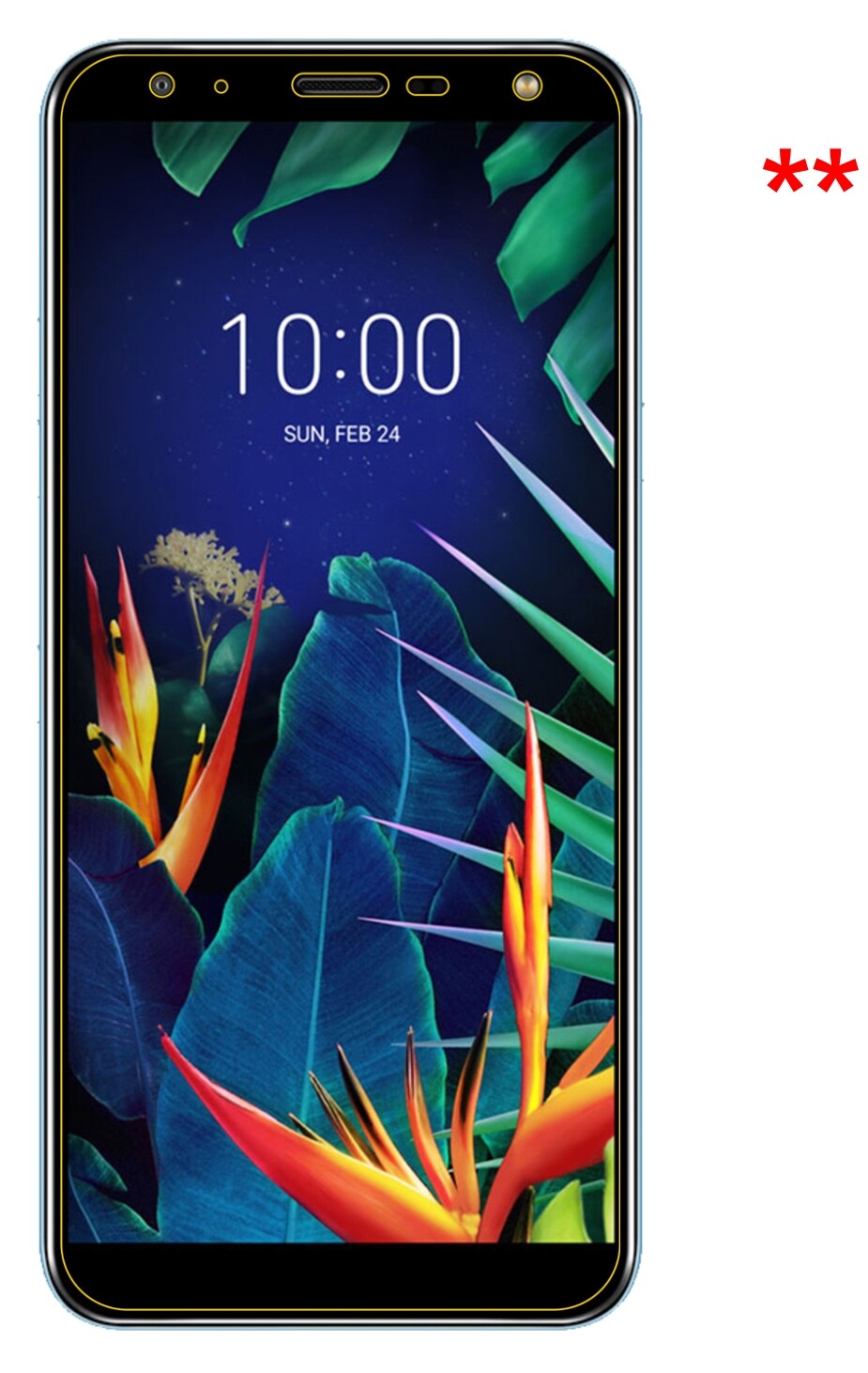 dipos Displayschutz für LG K40, mattierte Oberfläche, robuste Festigkeit und perfekte Passform
