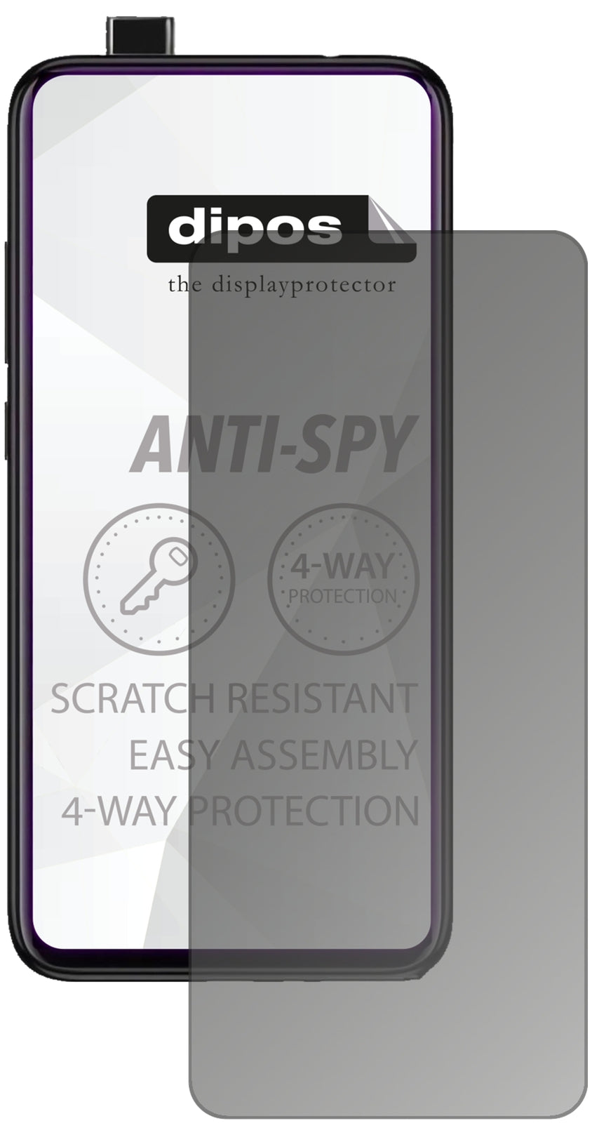 Blickschutzfolie für Xiaomi Redmi K20 Pro matt Schutzfolie Privacy