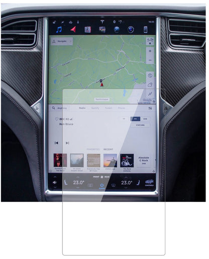 2x Screen Protector for Tesla Modell X Flexible Glass 9H dipos