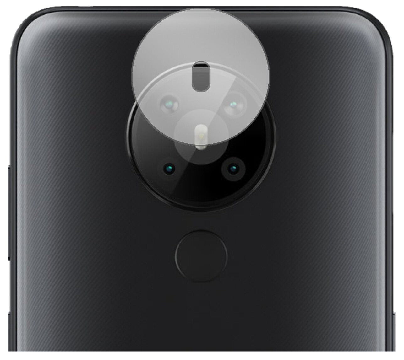 2x Schutzfolie klar für Nokia 5.3 Kameralinse Display-Schutzfolie