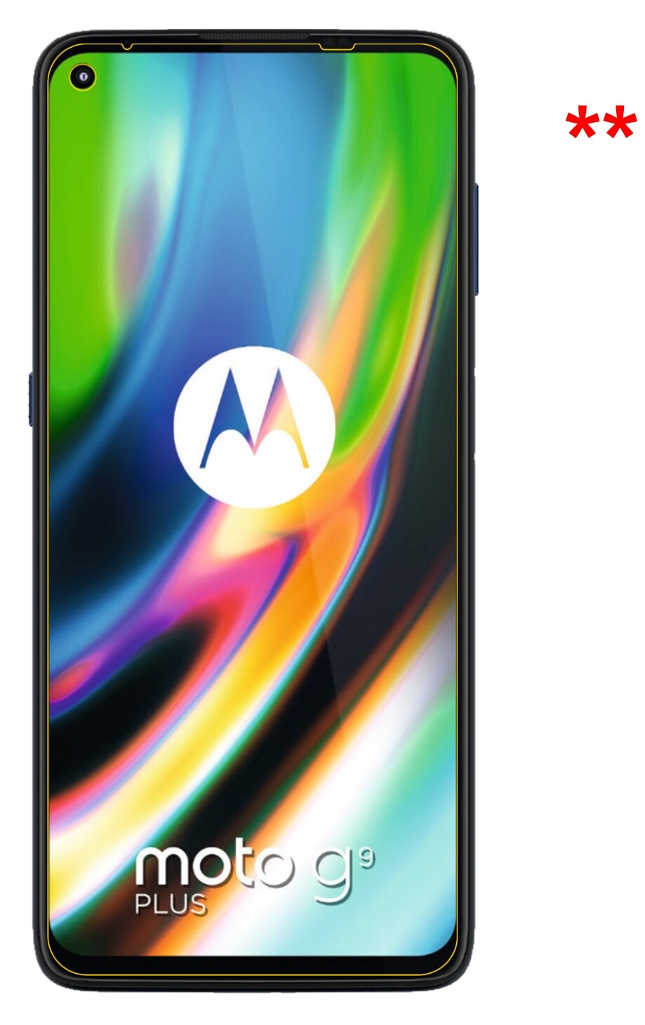 Dünne und klare Folie passend zugeschnitten für Motorola Moto G9 Plus