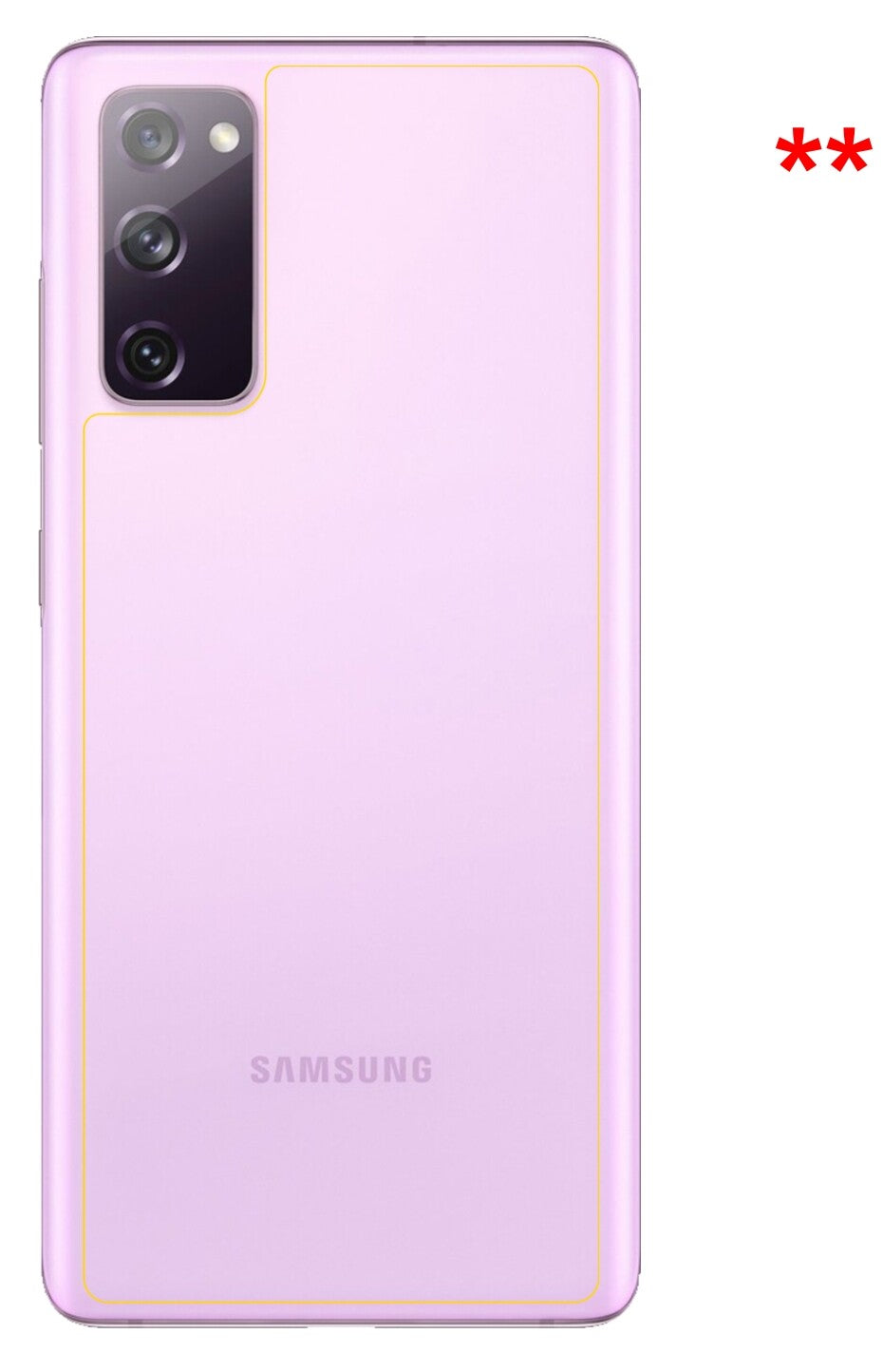 2x Schutzfolie klar für Samsung Galaxy S20 FE 5G Rückseite Display-Schutzfolie