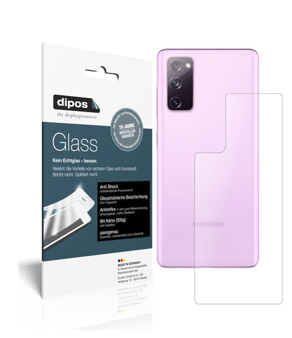 2x 9H Schutzfolie matt für Samsung Galaxy S20 FE 5G Rückseite Panzerfolie