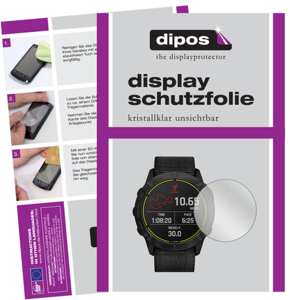 6x Schutzfolie klar für Garmin Enduro Smartwatch Display-Schutzfolie