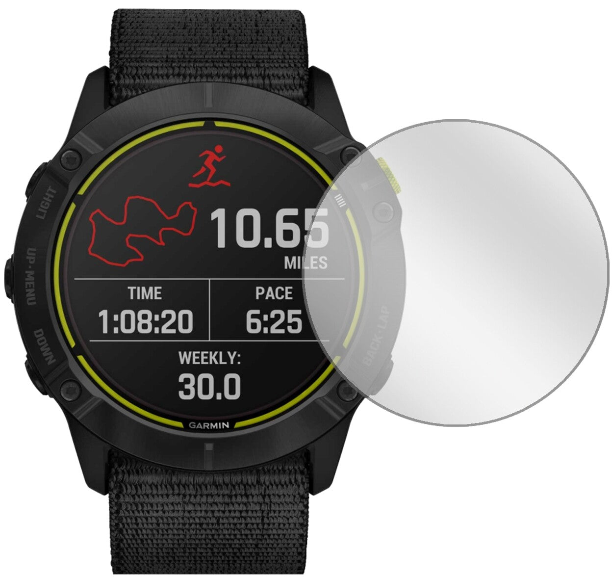 6x Schutzfolie klar für Garmin Enduro Smartwatch Display-Schutzfolie