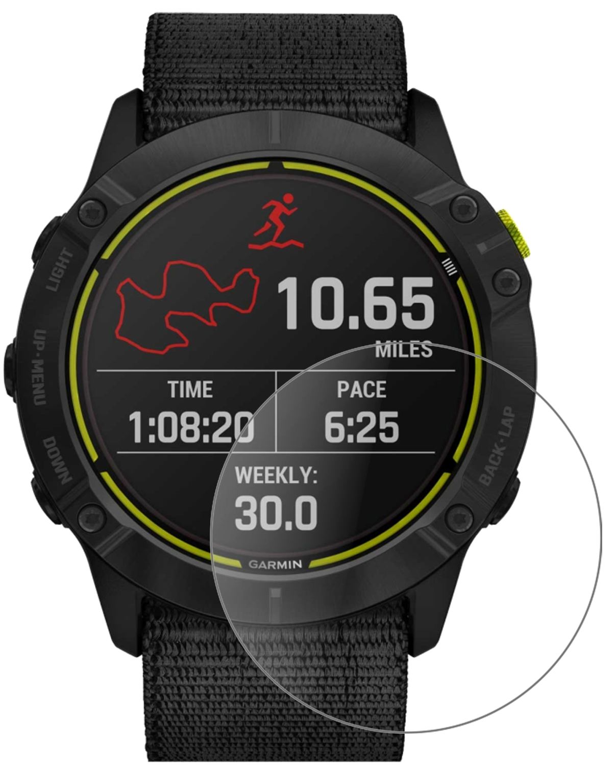 2x Screen Protector for Garmin Enduro Smartwatch matte Flexible Glass 9H dipos