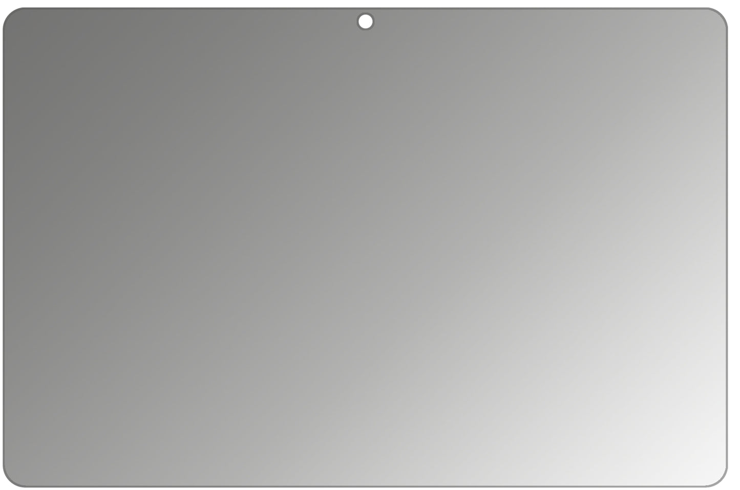 AmazonFire HD 10 (2021) mit aufgebrachtem dipos Displayschutz, der seitliche Einblicke blockiert